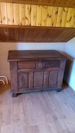 Donker eiken antieke dekenkist, Enlèvement