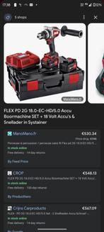 SET Accu-Klopboormachine 18V 5.0 ah Li-Ion in L-Boxx, Ophalen, Nieuw