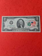2 dollars USA 1976 jaar postzegel unike, Postzegels en Munten, Bankbiljetten | Amerika, Ophalen of Verzenden, Noord-Amerika, Los biljet
