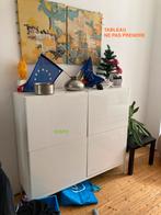Armoires/Buffer 4 portes Besta ikea - étagères & 2 tiroirs, Ophalen, Gebruikt