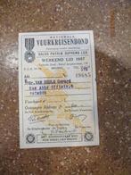 Vuurkruisenbond lidkaart 1957, Ophalen of Verzenden