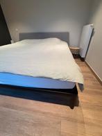 Auping Essential bed 200x210 incl matras, Ophalen, Zo goed als nieuw, Zwart