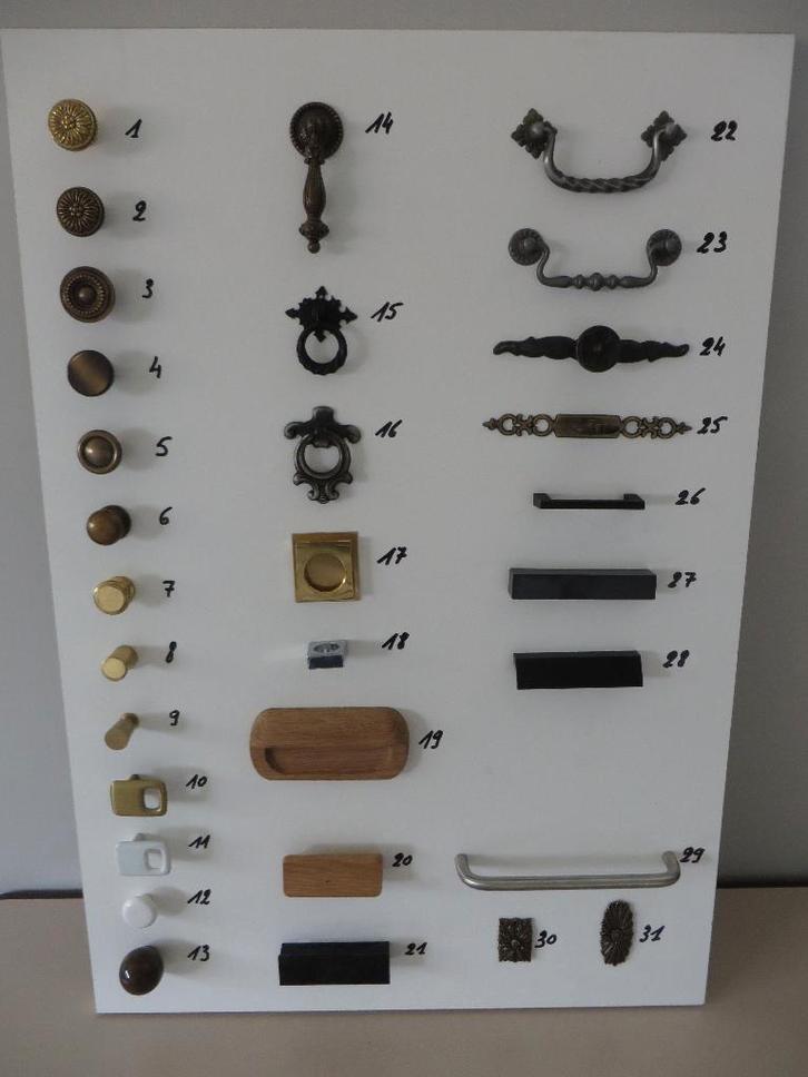 Handvatten en deurtoppen., Doe-het-zelf en Bouw, Hang- en Sluitwerk, Chroom, Ophalen of Verzenden