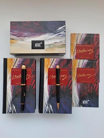 Montblanc Meisterstück Voltaire gouden vulpen en vulpotlood  beschikbaar voor biedingen