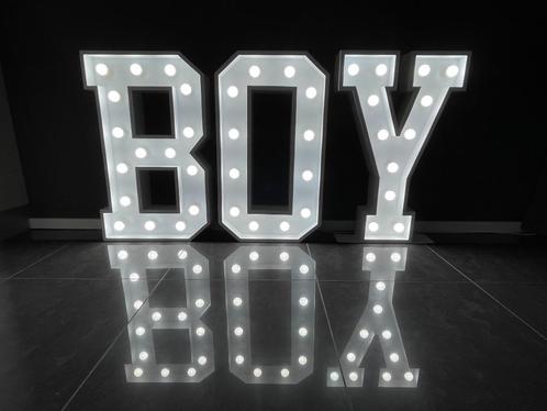 Lichtletters Te Koop! 'BOY' OP = OP! 300,- VASTE PRIJS, Hobby en Vrije tijd, Feestartikelen | Verhuur, Nieuw, Ophalen