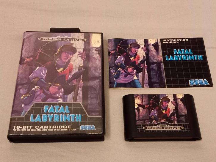 SEGA Mega Drive - Fatal Labyrinth, Games en Spelcomputers, Games | Sega, Gebruikt, Mega Drive, Role Playing Game (Rpg), 1 speler