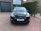 Citroën DS3 Cabrio 1.6i Benzine Led Airco Navi 12M Garantie, Auto's, Voorwielaandrijving, Euro 5, Zwart, Cabriolet