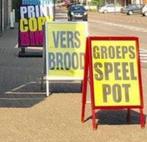 2 stoepborden, Ophalen, Gebruikt, Reclamebord