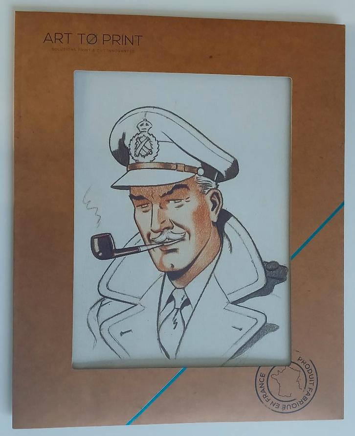 BD Portrait Blake Acrylique 24x36cm Mortimer Art to print, Boeken, Stripverhalen, Zo goed als nieuw, Eén stripboek, Ophalen of Verzenden