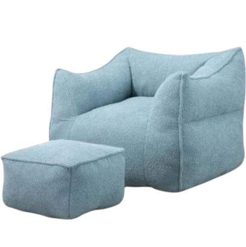 Comfortabele Bouclé Bean Bag Stoel, Huis en Inrichting, Zitzakken