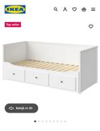 Bedbank IKEA, Huis en Inrichting, Ophalen, Wit, Tweepersoons, Zo goed als nieuw