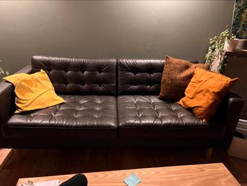 3-zit ikea zetel Landskrona bruin, Huis en Inrichting, Ophalen, Zo goed als nieuw