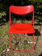 6 x Rood Niels Gammelgaard TED Klapstoelen - IKEA Design, Huis en Inrichting, Zetels | Zetels, Ophalen of Verzenden, Gebruikt