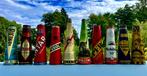 conische olieblikken, Verzamelen, Merken en Reclamevoorwerpen, Ophalen of Verzenden, Gebruikt, Reclamebord