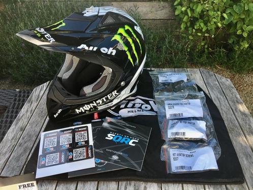 Full Carbon Airoh Aviator - Monster Energy, Motoren, Kleding | Motorhelmen, Offroadhelm, XS, Overige merken, Tweedehands, Ophalen of Verzenden