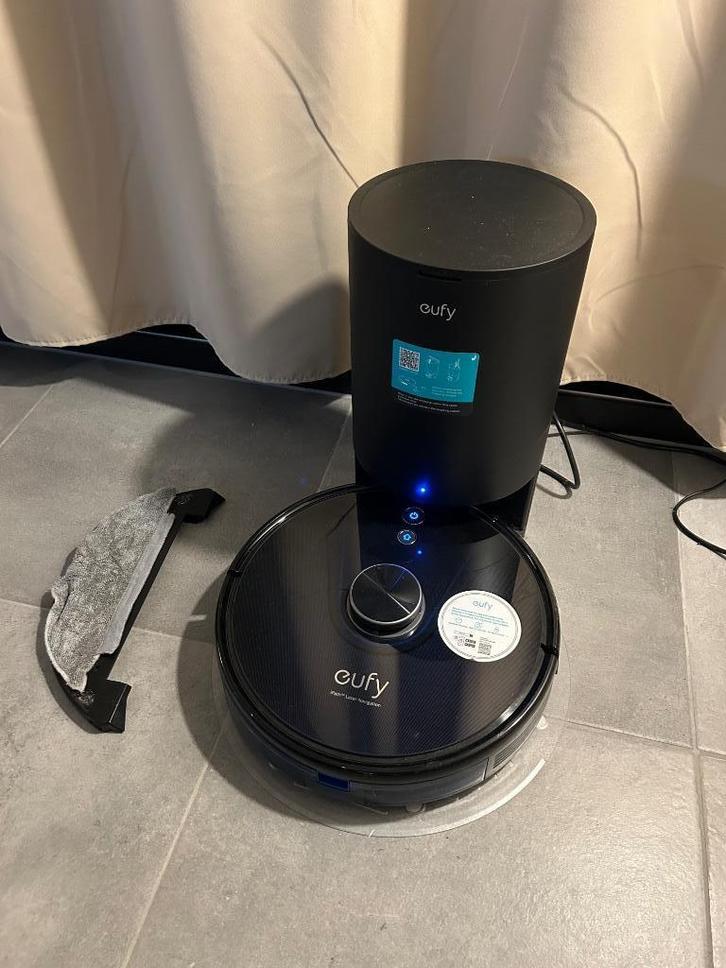 Eufy RoboVac L35 Hybrid+, Elektronische apparatuur, Stofzuigers, Gebruikt, Robotstofzuiger, Minder dan 1200 watt, Reservoir, Ophalen
