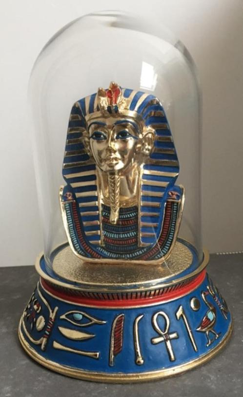 Handgeschilderde buste Toetanchamon, Antiek en Kunst, Curiosa en Brocante, Ophalen of Verzenden