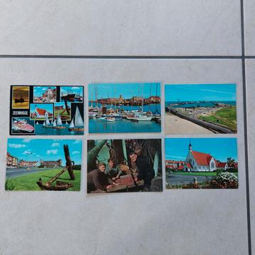 6 postkaarten van Zeebrugge beschikbaar voor biedingen