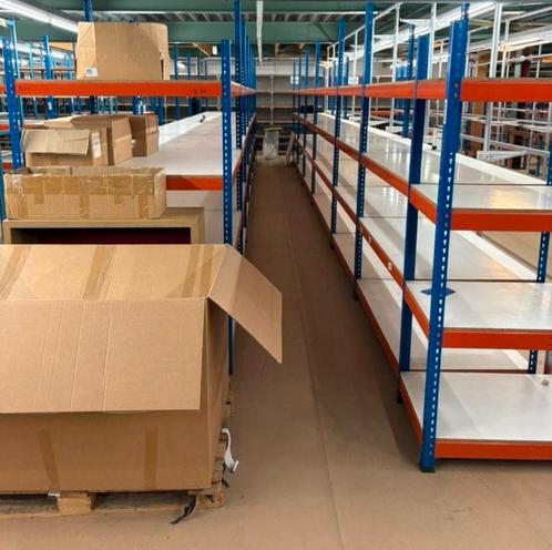 Partij van ca. 16 stelling / 25 meter. Mecalux metal-point., Zakelijke goederen, Kantoor en Winkelinrichting | Magazijn, Stelling en Opslag