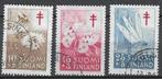 Finland 1954 - Yvert 417-419 - Tegen de Tuberculose (ST), Timbres & Monnaies, Timbres | Europe | Scandinavie, Affranchi, Finlande