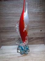 Vase soliflore poisson murano, Antiek en Kunst, Ophalen of Verzenden