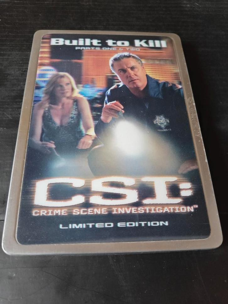 CSI Special Built To Kill Parts One & Two Steelcase, Cd's en Dvd's, Dvd's | Thrillers en Misdaad, Gebruikt, Detective en Krimi