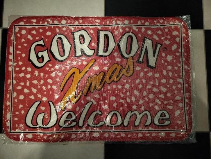 Biermerk Gordon kerstmis deurmat, Collections, Marques de bière, Neuf, Autres types, Autres marques, Enlèvement