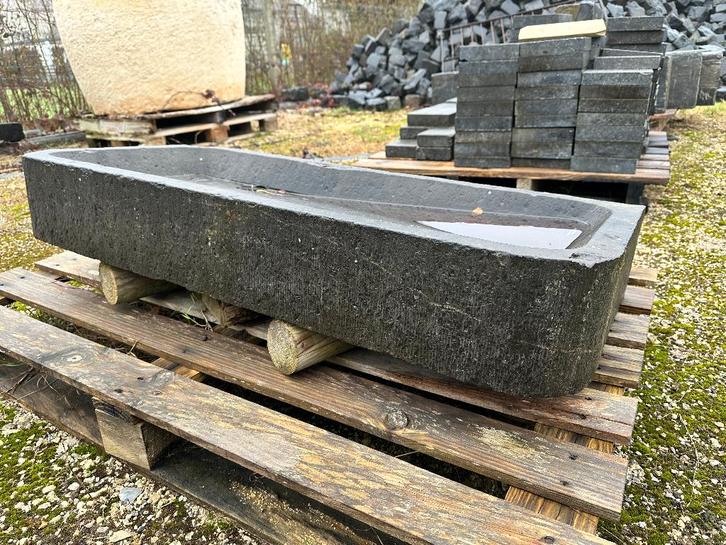 Gootsteen in echte Belgische arduin, Antiquités & Art, Curiosités & Brocante, Enlèvement