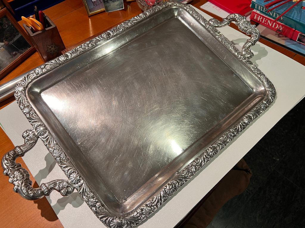 Plateau Argent, Antiquités & Art, Antiquités | Plateaux, Enlèvement