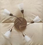 Luster met 5 armen, Huis en Inrichting, Ophalen, Zo goed als nieuw, Glas