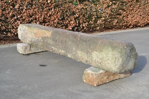 middeleeuwse hardstenen steen als zitsteen of bank, Tuin en Terras, Tuinwanddecoratie, Gebruikt, Ophalen