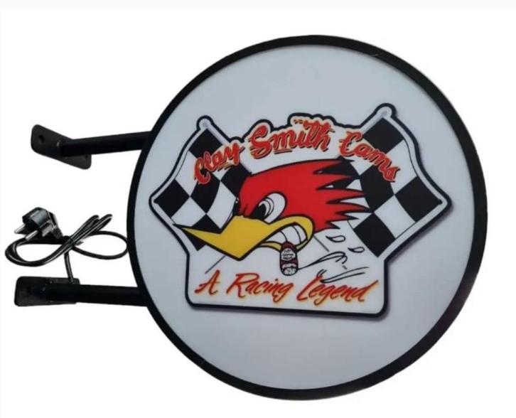 Clay Smith dubbelzijdige wand decoratie reclame verlichting, Verzamelen, Merken en Reclamevoorwerpen, Nieuw, Lichtbak of (neon) lamp