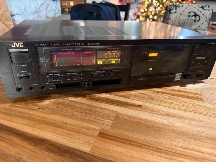 JVC KD-V400NE – Deck Cassette Hi-Fi Vintage, Fonctionnel, TV, Hi-fi & Vidéo, Decks cassettes, Simple, JVC, Enlèvement ou Envoi