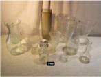 Mooie Partij van Oude Glazen Vazen en Kruiken, Ophalen of Verzenden