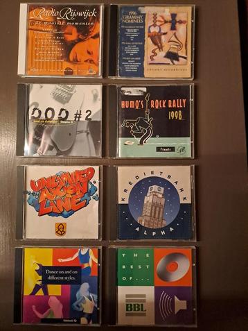 8 verzamelcd's 90's hits - diverse genres beschikbaar voor biedingen