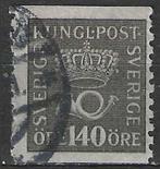 Suède 1920/1924 - Yvert 147 - Emblème postal - 140 Ore (ST), Envoi, Suède, Affranchi