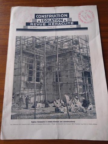 Construction et isolation et revue héraclite, 1934