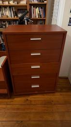 Dressoir en nachtkastje met 5 laden, Ophalen, Overige materialen, Gebruikt, 5 laden of meer