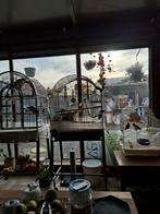 Vogelkooi groot op wieltjes, Dieren en Toebehoren, Ophalen, Gebruikt, Metaal, Vogelkooi