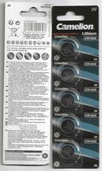 Piles au lithium Camelion CR1632 3V, 5 pièces, neuves, Enlèvement ou Envoi, Neuf