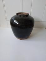 Pot kruik India glazuur bruin glanzend, Moins de 50 cm, Autres couleurs, Enlèvement ou Envoi, Poterie ou Porcelaine