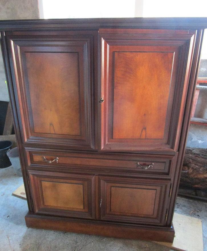 TV kast met lade en schabben, Maison & Meubles, Armoires | Mobilier de télévision, Comme neuf, Enlèvement