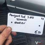Peugeot 206 3drs 2003 Wagennr 2500021   Portier Rechtsvoor, Ophalen, Gebruikt, -, Deur