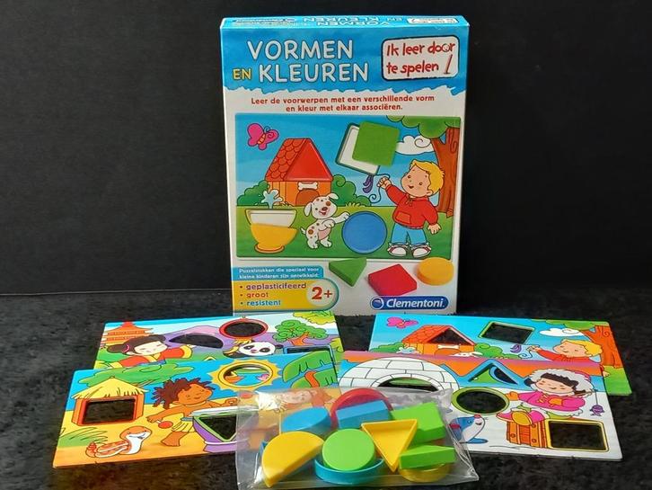 STOPZETTING VERZAMELING vormen en kleuren, Hobby en Vrije tijd, Gezelschapsspellen | Bordspellen, Gebruikt, Ophalen of Verzenden