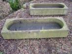 mooie oude franse hardstenen voederbak,trog,bloembak, Antiek en Kunst, Ophalen