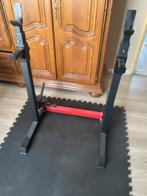 Verstelbaren halterrek, Sport en Fitness, Ophalen, Zo goed als nieuw, Benen