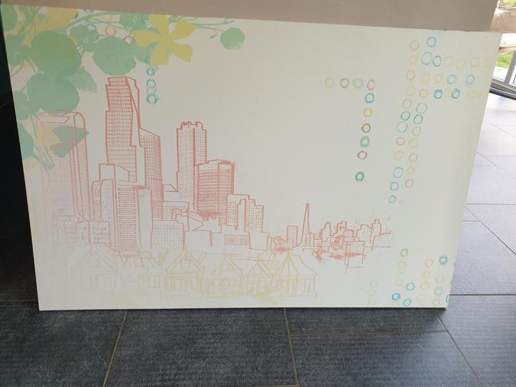 Ikea New York geel frame, Antiek en Kunst, Kunst | Schilderijen | Modern, Ophalen