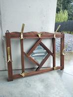 Art deco spiegel kapstok combinatie wandmodel, Huis en Inrichting, Woonaccessoires | Kapstokken, Ophalen, Gebruikt, Hout, Wandkapstok