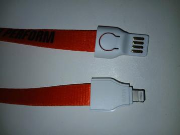Lanyard / Oplaadkabel Usb naar iOS (iPhone) en Micro Usb beschikbaar voor biedingen
