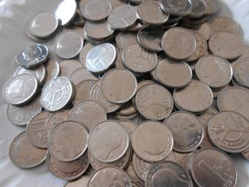 lot van 1 frank munten - Boudewijn - Albert II - 4 euro